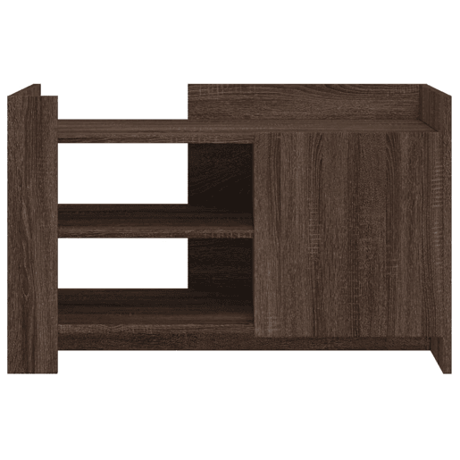 Mesa de Centro, Mesa baixa, 80x50x50 cm derivados madeira carvalho castanho