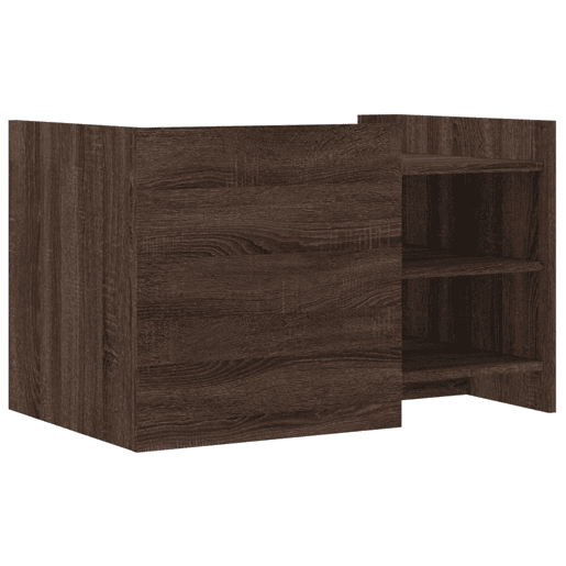Mesa de Centro, Mesa baixa, 80x50x50 cm derivados madeira carvalho castanho