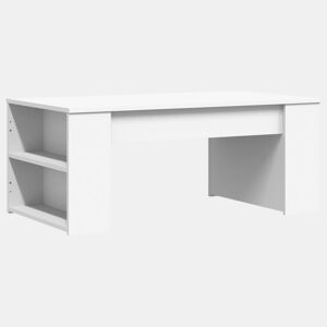 Mesa de Centro, Mesa baixa, 102x55x42 cm derivados de madeira branco