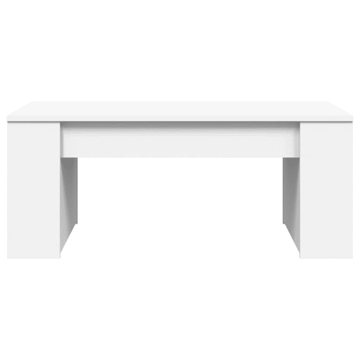 Mesa de Centro, Mesa baixa, 102x55x42 cm derivados de madeira branco Mesa de Centro, Mesa baixa, 102x55x42 cm derivados de madeira branco