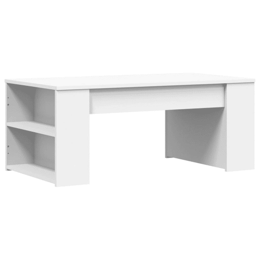 Mesa de Centro, Mesa baixa, 102x55x42 cm derivados de madeira branco Mesa de Centro, Mesa baixa, 102x55x42 cm derivados de madeira branco