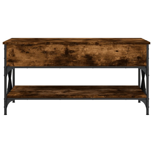 Mesa de Centro, Mesa baixa, 100x50x50cm deriv. madeirametal carvalho fumado