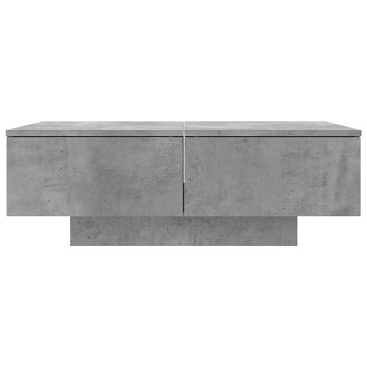 Mesa de Centro, Mesa baixa, 90x60x31 cm contraplacado cinzento cimento