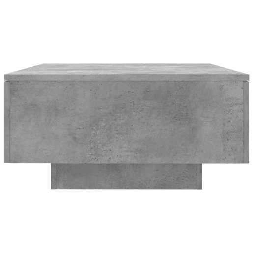 Mesa de Centro, Mesa baixa, 90x60x31 cm contraplacado cinzento cimento