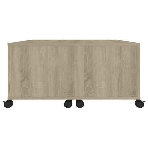 Mesa de Centro, Mesa baixa, 75x75x38 cm contraplacado carvalho sonoma