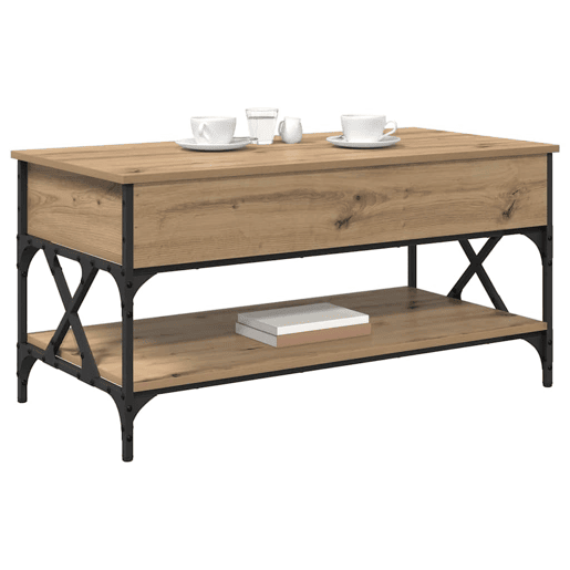 Mesa de Centro, Mesa baixa, Carvalho Artesanal 100 x 50 x 50 cm