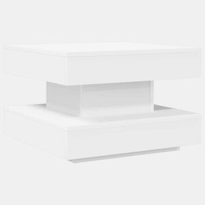 Mesa de Centro, Mesa baixa, rotativa a 360 graus 50x50x34,5 cm branco
