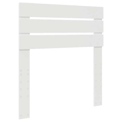 Estrutura de cama de solteiro para adultos - Branco 75 x 190 cm Madeira de Pinheiro Sólida