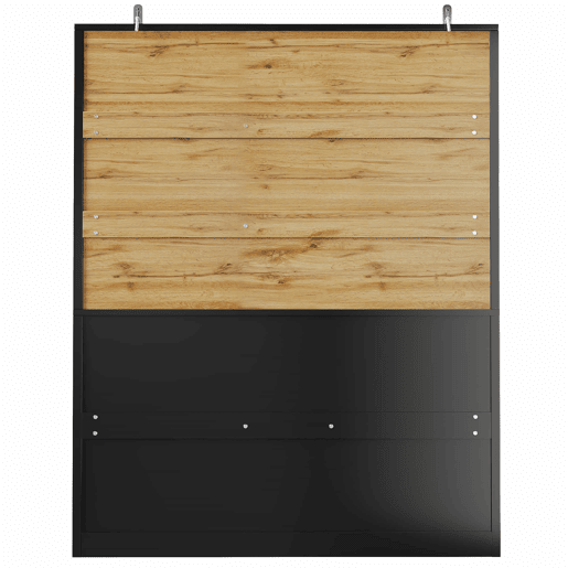 Armário alto 140x38,5x175 cm - Vitrinenschrank, móvel de cozinha, armário de sala de jantar com gavetas, moderno e minimalista, para cozinha, sala de jantar, sala de estar - Preto