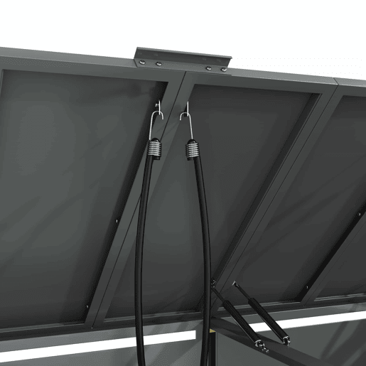 Caixa para lixo 132x80x118 cm - Com tampa rebatível, compartimentos de armazenamento, fechadura, quatro portas, painel da porta com design em diamante - Cinza, Madeira