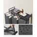 Estanterķa de bańo con cestas de la ropa sucia 3 piezas Estanterķa de bańo con cestas de la ropa sucia 3 piezas Negro/ Gris