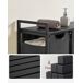 Estanterķa de bańo con cestas de la ropa sucia 3 piezas Estanterķa de bańo con cestas de la ropa sucia 3 piezas Negro/ Gris