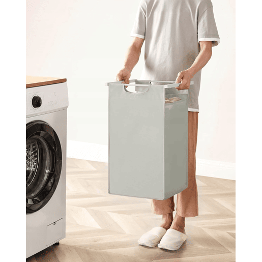 PRATELEIRA DE CASA DE BANHO com cestos da roupa 3 unidades, branca