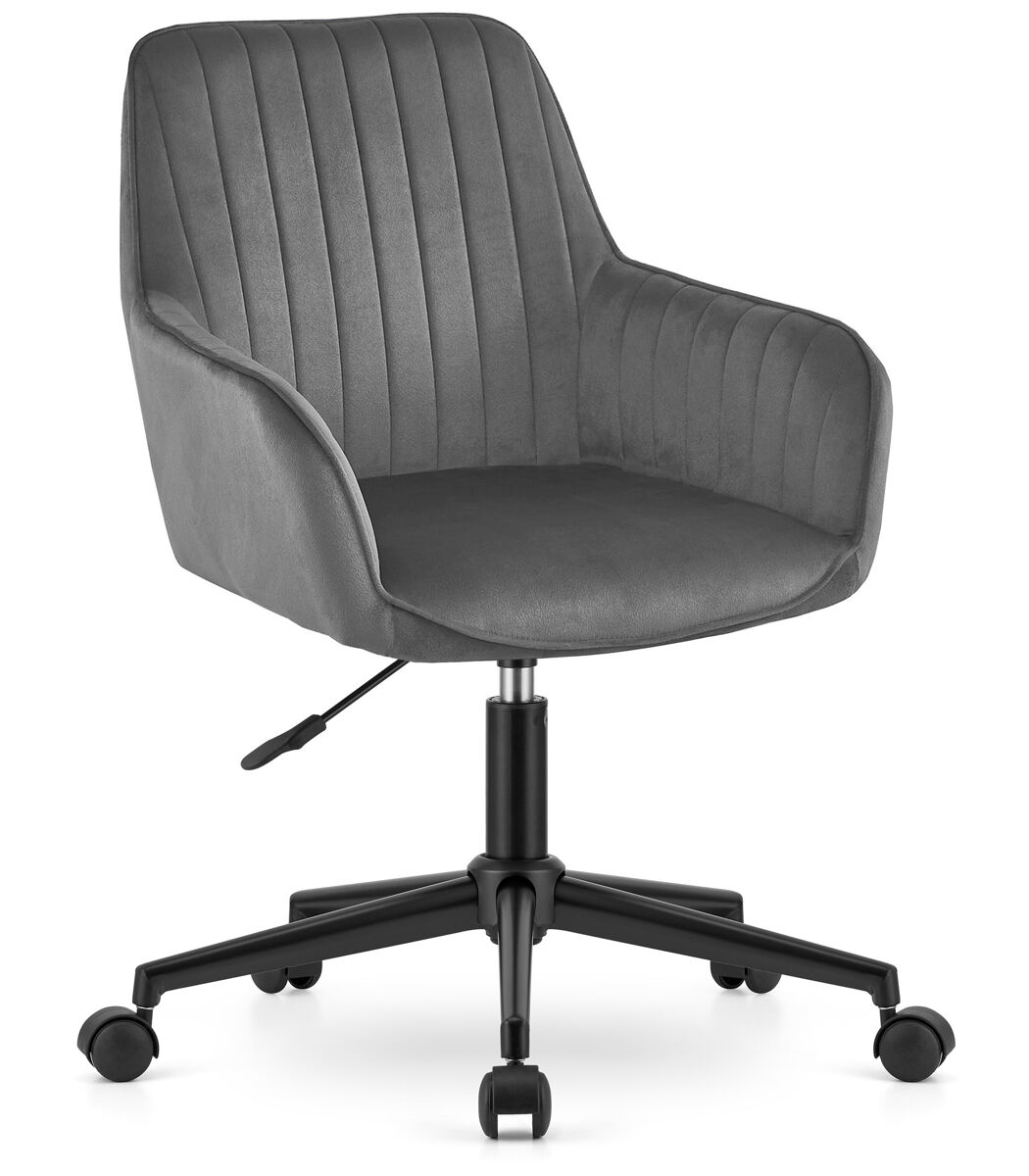 Swivel sillón roxy - terciopelo gris oscuro