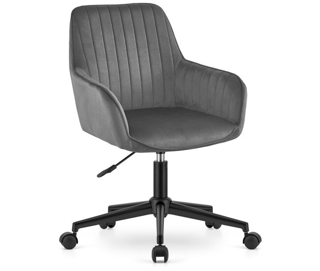 Swivel sillón roxy - terciopelo gris oscuro