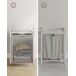 Estanterķa del bańo con cesta de la ropa sucia Estanterķa del bańo con cesta de la ropa sucia Blanco
