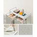 Estanterķa de bańo con cestas de ropa 2 piezas Estanterķa de bańo con cestas de ropa 2 piezas Blanco