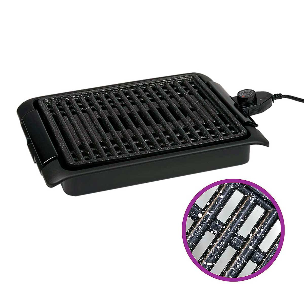 Grill eléctrico BN parrilla antiadherente W