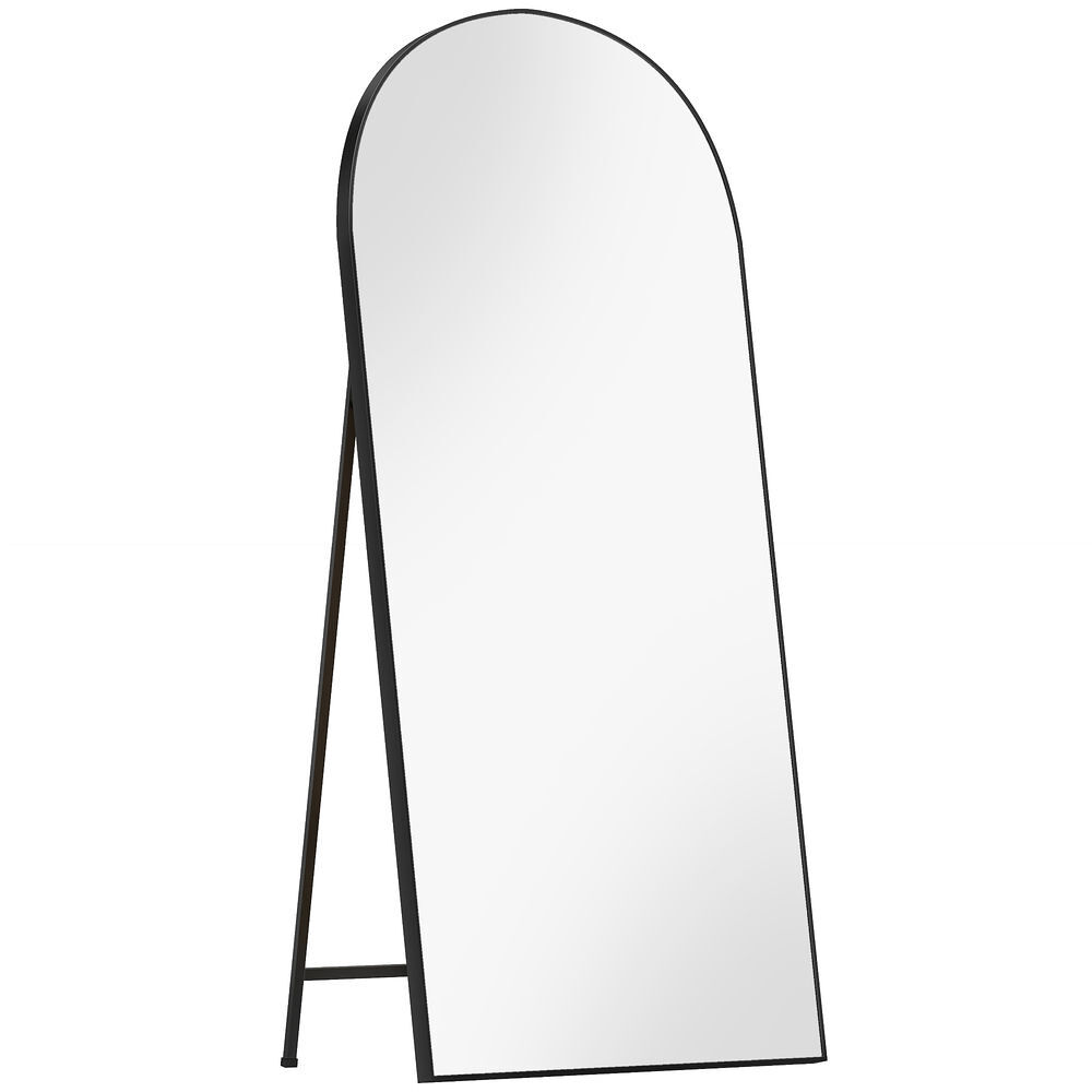 Espejo Cuerpo Entero Vidrio Templado, Aluminio HOMCOM