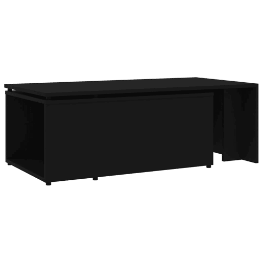 Mesa de Centro, Mesa baixa, 150x50x35 cm derivados de madeira preto