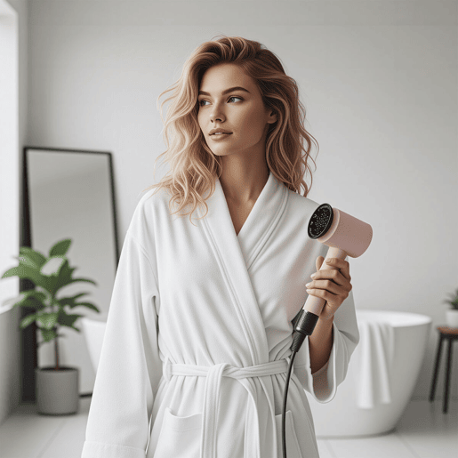 Beautifly Secador de Cabelo DryFinity Rosa Silencioso Multifuncional