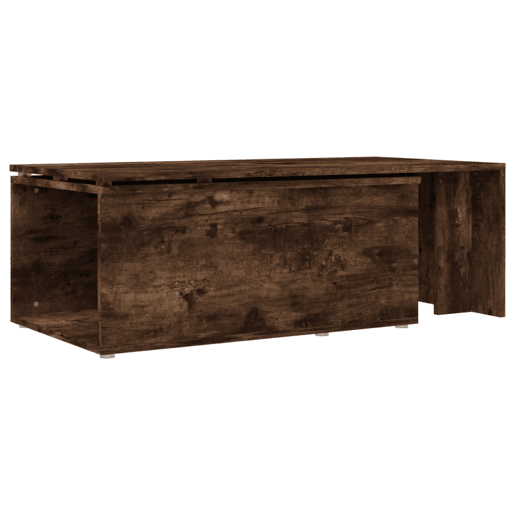 Mesa de Centro, Mesa baixa, 150x50x35cm derivados de madeira carvalho fumado