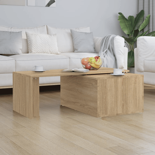 Mesa de Centro, Mesa baixa, 150x50x35cm derivados de madeira carvalho sonoma