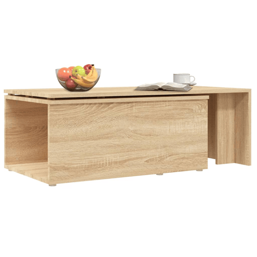Mesa de Centro, Mesa baixa, 150x50x35cm derivados de madeira carvalho sonoma