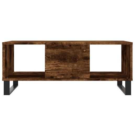 Mesa de Centro, Mesa baixa, 90x50x36,5 cm derivados madeira carvalho fumado