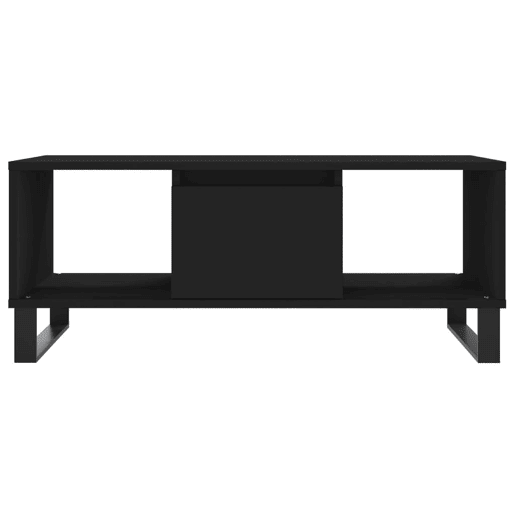 Mesa de Centro, Mesa baixa, 90x50x36,5 cm derivados de madeira preto