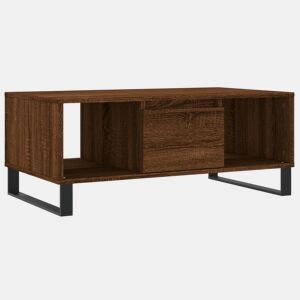 Mesa de Centro, Mesa baixa, 90x50x36,5cm derivados madeira carvalho castanho