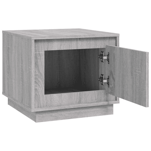 Mesa de Centro, Mesa baixa, 51x50x44 cm derivados de madeira cinzento sonoma