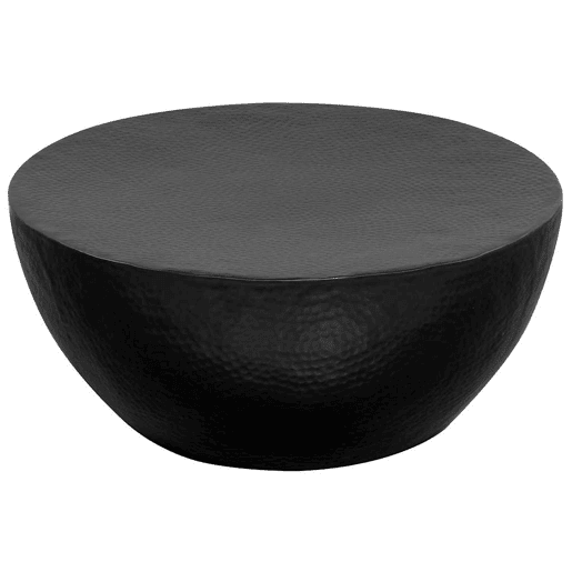 Mesa de Centro, Mesa baixa, em alumÃnio martelado 70x30 cm preto Mesa de Centro, Mesa baixa, em alumÃnio martelado 70x30 cm preto