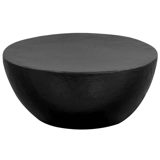 Mesa de Centro, Mesa baixa, em alumÃnio martelado 70x30 cm preto Mesa de Centro, Mesa baixa, em alumÃnio martelado 70x30 cm preto