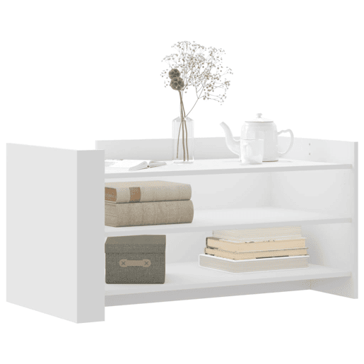 Mesa de Centro, Mesa baixa, 100x50x50 cm derivados de madeira branco