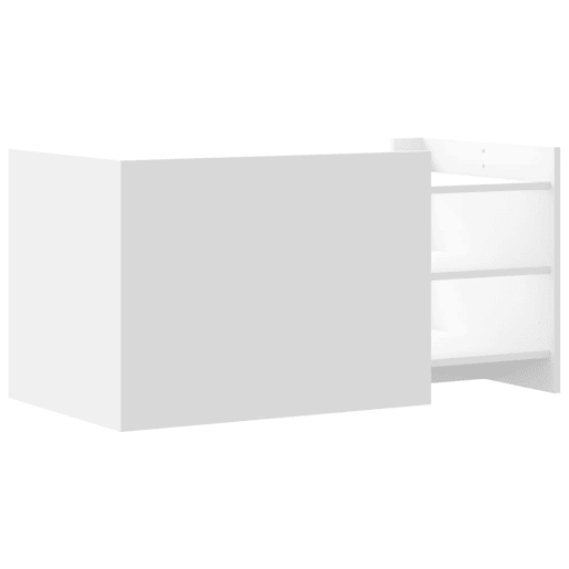 Mesa de Centro, Mesa baixa, 100x50x50 cm derivados de madeira branco