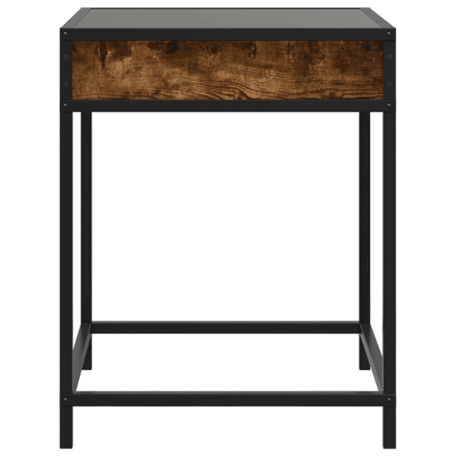 Mesa de Centro, Mesa baixa, luzes LED Infinity 40x40x51 cm carvalho fumado