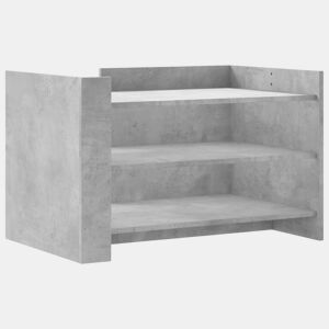 Mesa de Centro, Mesa baixa, 80x50x50 cm derivados de madeira cinza cimento