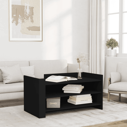 Mesa de Centro, Mesa baixa, 100x50x50 cm derivados de madeira preto