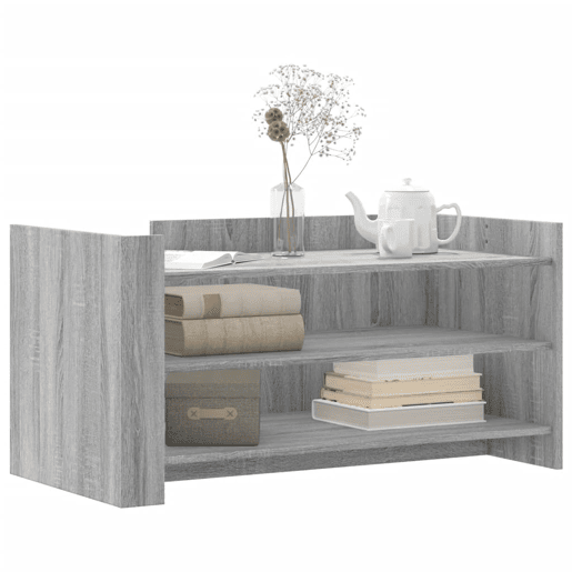 Mesa de Centro, Mesa baixa, 100x50x50cm derivados de madeira cinzento sonoma