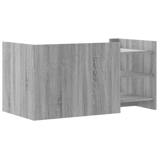 Mesa de Centro, Mesa baixa, 100x50x50cm derivados de madeira cinzento sonoma