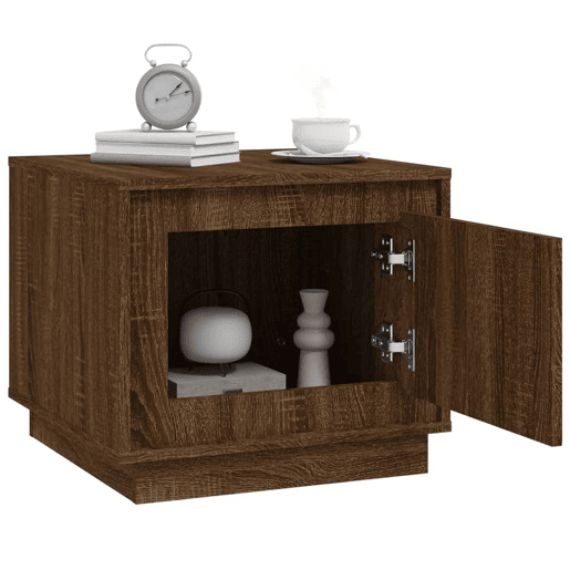 Mesa de Centro, Mesa baixa, 51x50x44 cm derivados madeira carvalho castanho