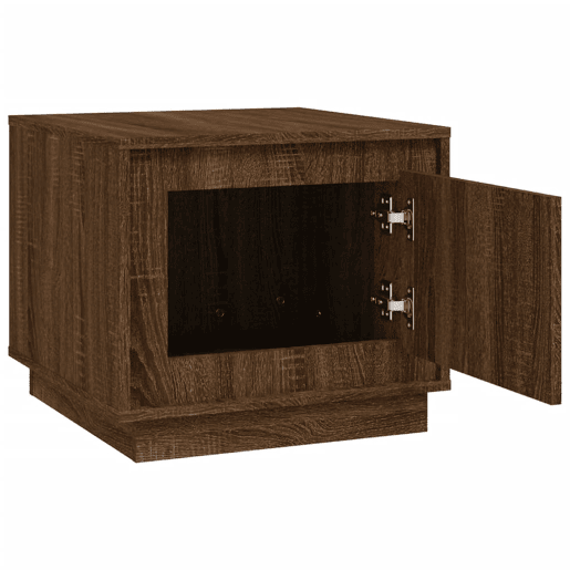 Mesa de Centro, Mesa baixa, 51x50x44 cm derivados madeira carvalho castanho