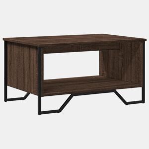Mesa de Centro, Mesa baixa, 75x51x40 cm derivados madeira carvalho castanho