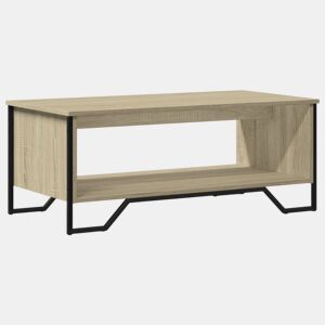 Mesa de Centro, Mesa baixa, 100x51x40 cm derivados madeira carvalho sonoma