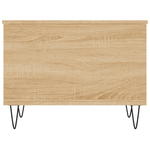 Mesa de Centro, Mesa baixa, 60x44,5x45 cm derivados madeira carvalho sonoma