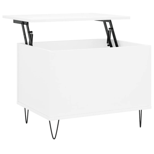 Mesa de Centro, Mesa baixa, 60x44,5x45 cm derivados de madeira branco