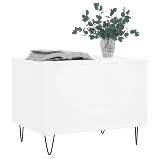 Mesa de Centro, Mesa baixa, 60x44,5x45 cm derivados de madeira branco
