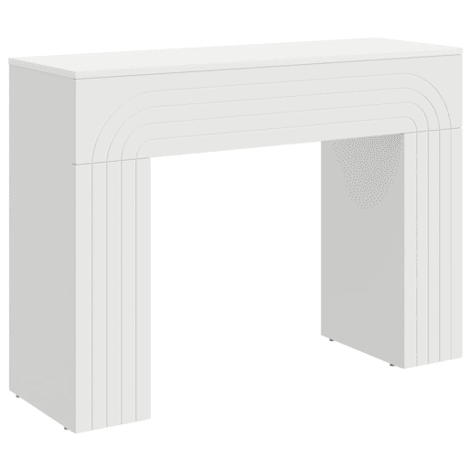 Mesa de Centro, Mesa baixa, Branco 102 x 35 x 75 cm Derivados de Madeira