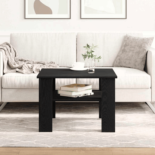 Mesa de Centro, Mesa baixa, Carvalho Preto 60 x 60 x 42 cm